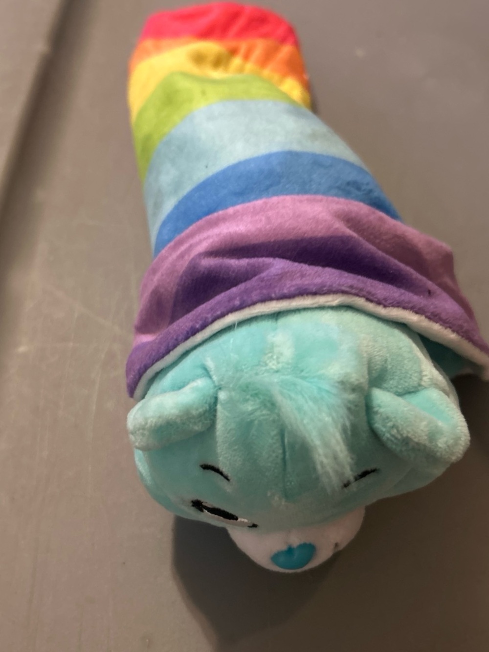 Plush Rainbow Caterpillar Soft Toy - Multicolor